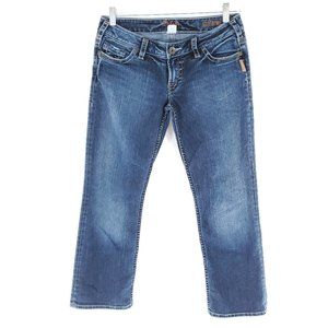 Silver Jeans Santorini Women Jean Low Rise Capri Blue Size 30 (30x25)